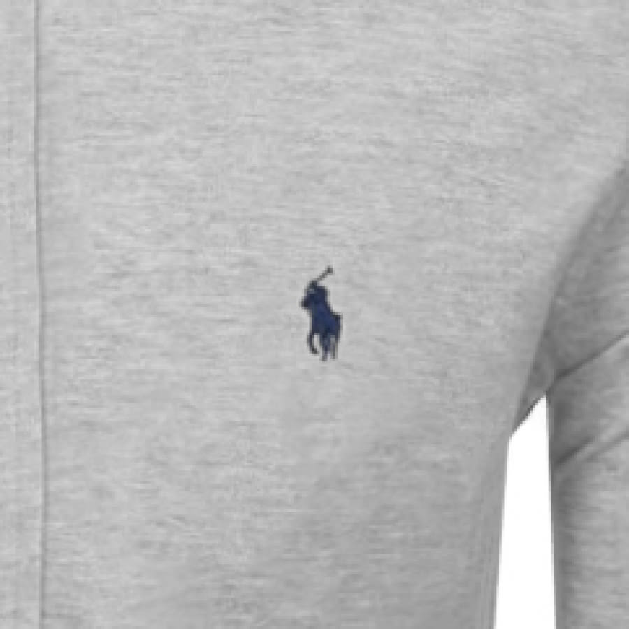 Alternative Image for ProductRalph Lauren Featherweight Mesh Shirt Grey3